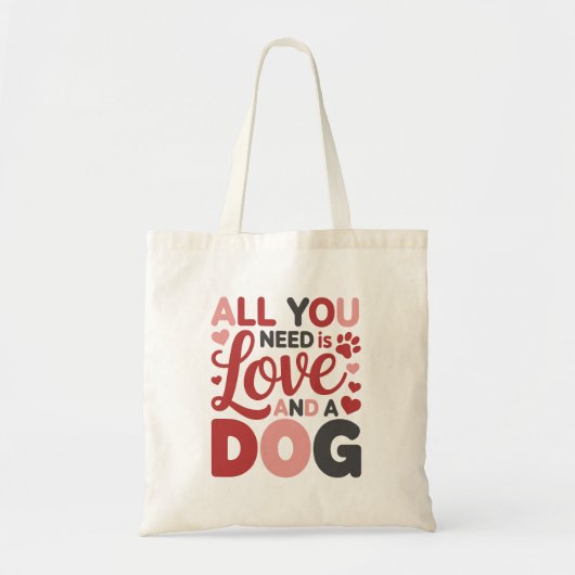 Tote Bag Saint-Valentin de la Maman de Chien (Devant)