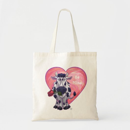 Tote Bag Saint Valentin de la vache (Devant)