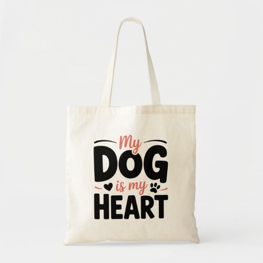 Tote Bag Saint-Valentin Maman de Chien (Devant)