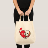 Tote Bag Saint Valentin, Mlle vous (Devant (produit))
