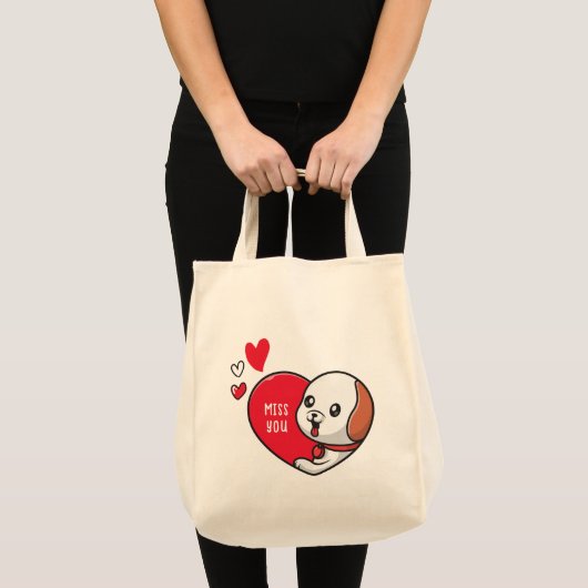 Tote Bag Saint Valentin, Mlle vous (Devant (produit))