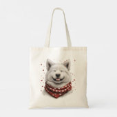 Tote Bag Saint-Valentin Samoyède Chien (Dos)