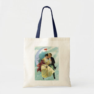 Tote Bag Saint-Valentin victorien d'amour et de romance vin