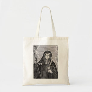 Tote Bag Sainte Gertrude la Grande mystique bénédictine all