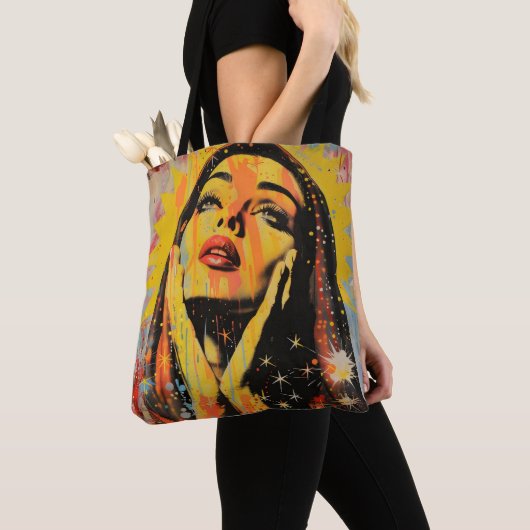 Tote Bag Sainte Marie Pop Art (De près)