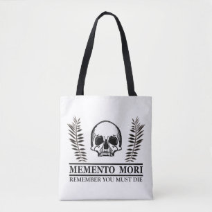 Tote Bag Saisir le jour Memento Mori crâne