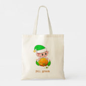 Tote Bag Saison automne Elf et Citrouille (Dos)