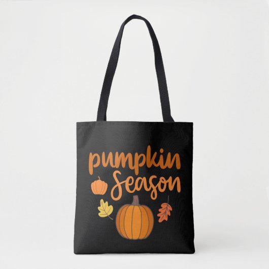 Tote Bag Saison citrouille automne (Devant)
