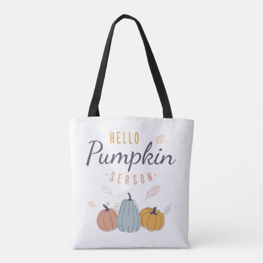 Tote Bag Saison Citrouille Hello (Dos)