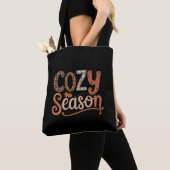 Tote Bag Saison Cosy Retro Fall Obtenez Cosy Thankgiving (De près)