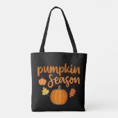 Tote Bag Saison de citrouille automne (Dos)