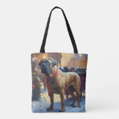 Tote Bag Saison de Noël de Bullmastiff (Dos)