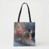 Tote Bag Saison de Noël du Malamute de l'Alaska (Devant)