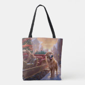 Tote Bag Saison de Noël Golden Retriever (Dos)