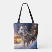 Tote Bag Saison de Noël Greyhound (Dos)
