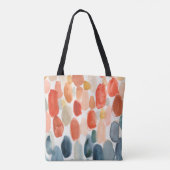 Tote Bag Saison des agrumes - Corail et pierres bleues (Dos)