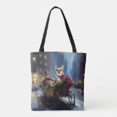 Tote Bag saison des fêtes de Noël de chihuahua (Dos)