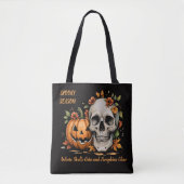 Tote Bag Saison effrayante d'Halloween (Devant)