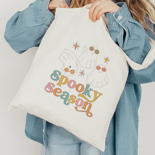 Tote Bag Saison Éffrayante du Fantôme de Cute Retro Hallowe