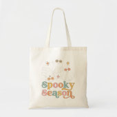 Tote Bag Saison Éffrayante du Fantôme de Cute Retro Hallowe (Devant)
