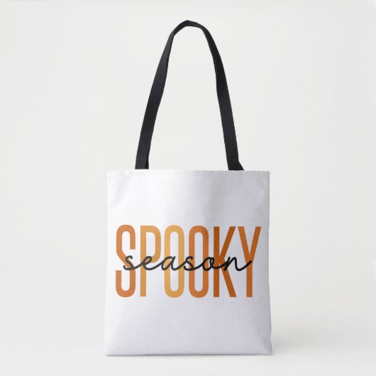 Tote Bag Saison éffrayante Halloween Octobre (Devant)
