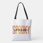 Tote Bag Saison éffrayante Halloween Octobre (Dos)