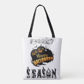 Tote Bag saison effrayante Joyeux Halloween (Dos)