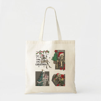 Tote Bag Saison éffrayante rencontre Noël