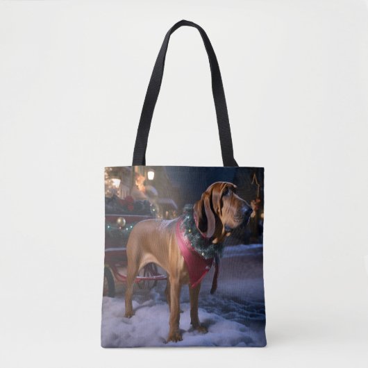 Tote Bag Saison Festive de Noël de Bloodhound (Devant)