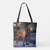 Tote Bag Saison Festive de Noël de Bloodhound (Dos)