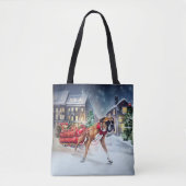 Tote Bag Saison Festive de Noël de Boxer (Devant)