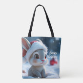 Tote Bag Saison paisible et grand lapin d'oeil (Dos)
