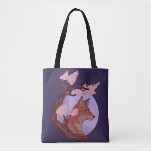 Tote Bag Sakura Fox (Devant)