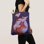 Tote Bag Sakura Fox (De près)