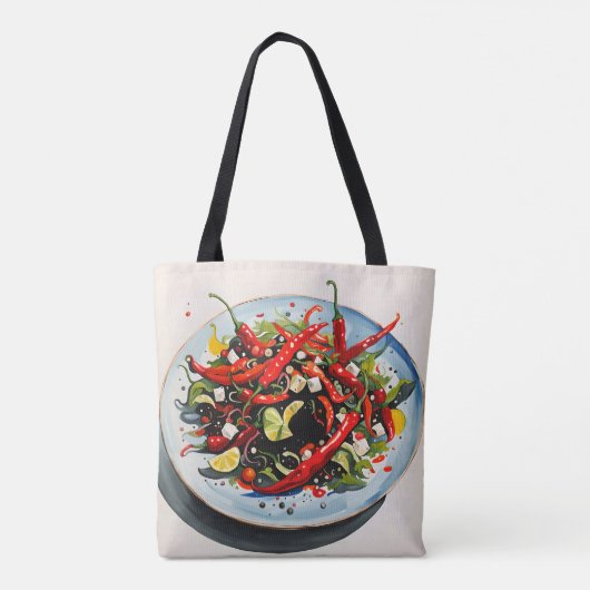 Tote Bag Salade de poivrons chauds (Dos)