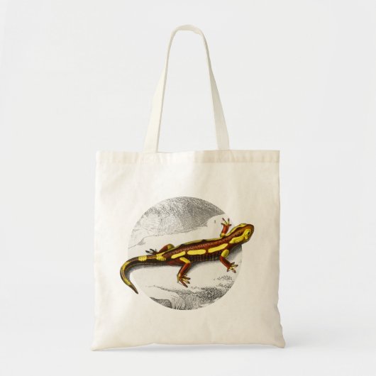 Tote Bag Salamandre de feu - Salamandra (Devant)