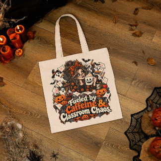 Tote Bag Salle de classe chaotique Halloween Enseigner alim