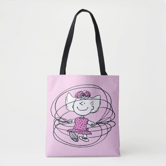 Tote Bag Sally Jouant à la corde de saut (Devant)