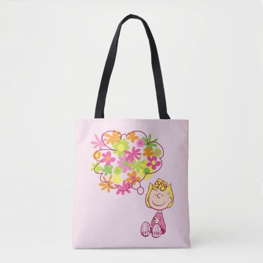 Tote Bag Sally pense aux fleurs (Devant)
