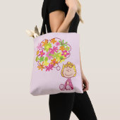 Tote Bag Sally pense aux fleurs (De près)