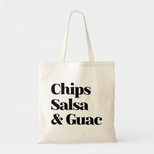 Tote Bag Salsa Chips Et Guac (Devant)