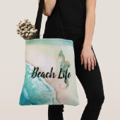 Tote Bag Saltwater Beach Life (De près)