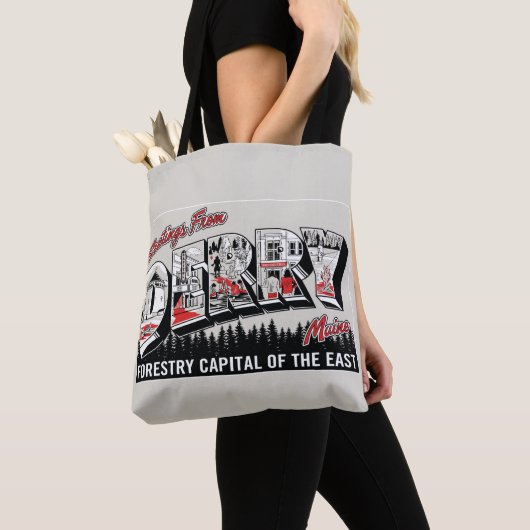 Tote Bag Salutation De Derry Maine (De près)