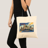 Tote Bag Salutations de Chicago l'Illinois, cru (Devant (produit))
