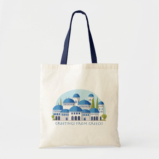 Tote Bag Salutations de Greece Retro (Devant)