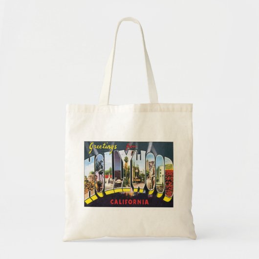Tote Bag Salutations De Hollywood California (Devant)