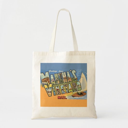 Tote Bag Salutations de Marthas Vineyard (Devant)