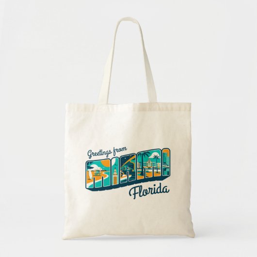 Tote Bag Salutations de Miami la Floride (Devant)