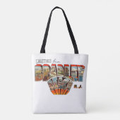Tote Bag Salutations de New Jersey de plage de Bradley (Dos)