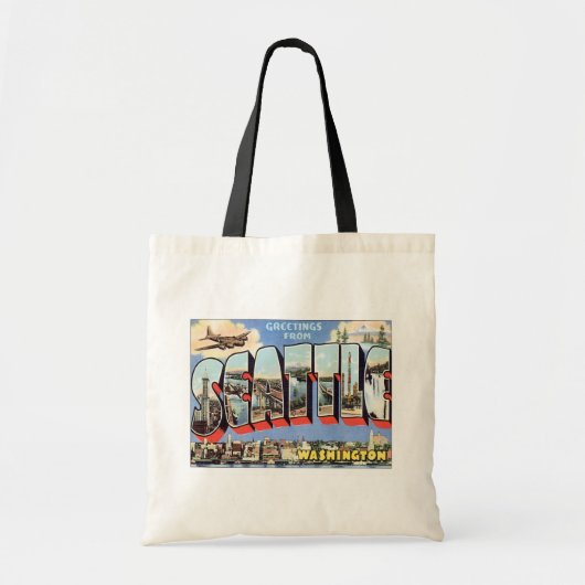 Tote Bag Salutations De Seattle, Washington Travel (Devant)
